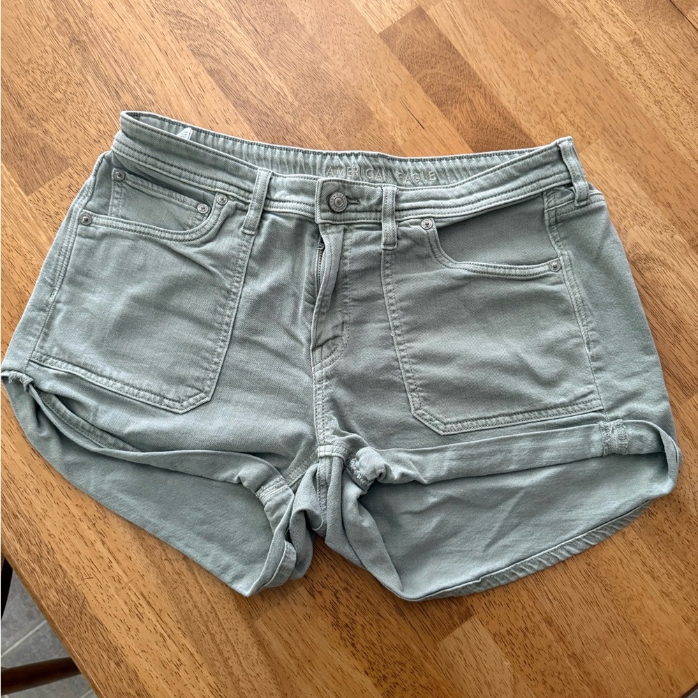 American Eagle Outfitters Sage Jean Shorts